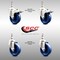 Service Caster 4 Inch 316SS Solid Polyurethane 12mm Threaded Stem Caster Lock Brake, 2PK SCC-SS316TSTTL20S414-SPUS-M1215-2-S2 - alternate 3